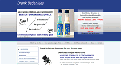 Desktop Screenshot of drank-bedankjes.nl